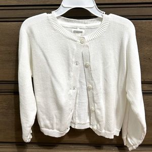 Toddler size 3 Gymboree button down sweater cardigan in white